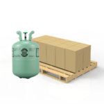 Refrigerant cylinders on a pallet