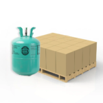 Refrigerant cylinders on a pallet