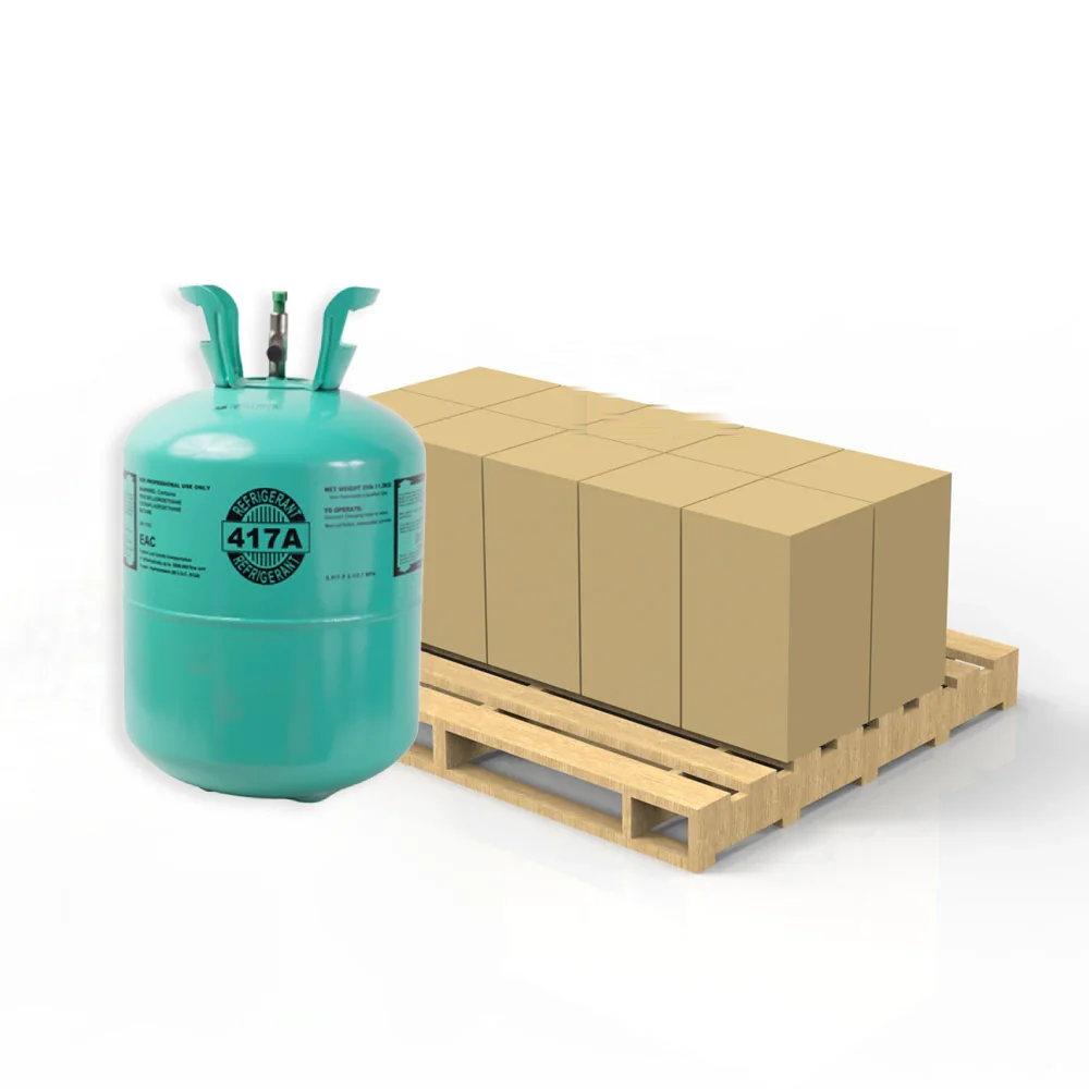 Refrigerant cylinders on a pallet