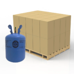 Refrigerant cylinders on a pallet