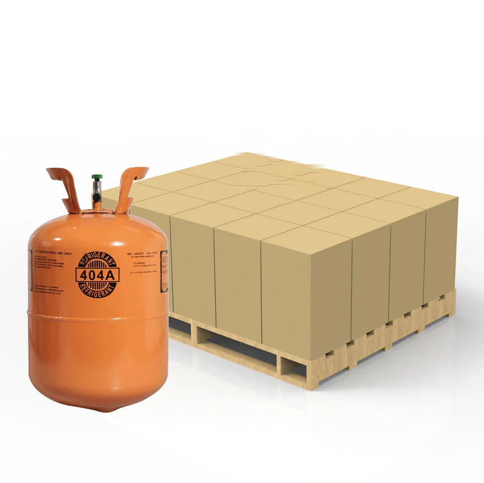 Refrigerant cylinders on a pallet