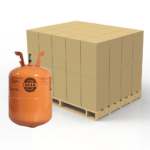 Refrigerant cylinders on a pallet