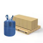 Refrigerant cylinders on a pallet