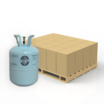 Refrigerant cylinders on a pallet
