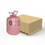 Refrigerant cylinders on a pallet