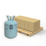 Refrigerant cylinders on a pallet