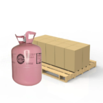 Refrigerant cylinders on a pallet
