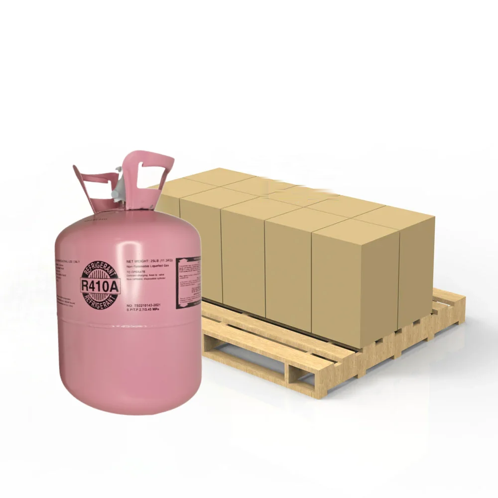 Refrigerant cylinders on a pallet