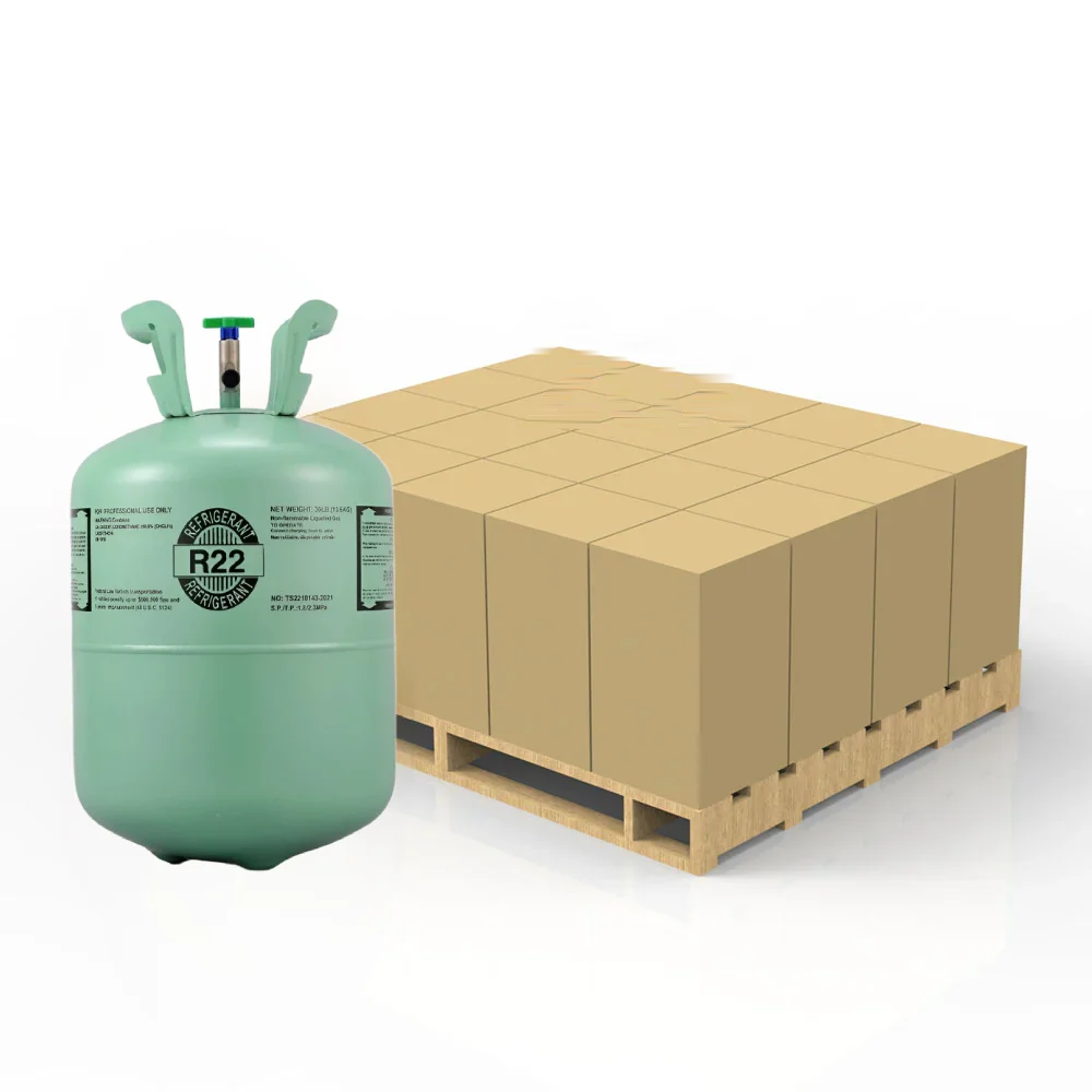 Refrigerant cylinders on a pallet