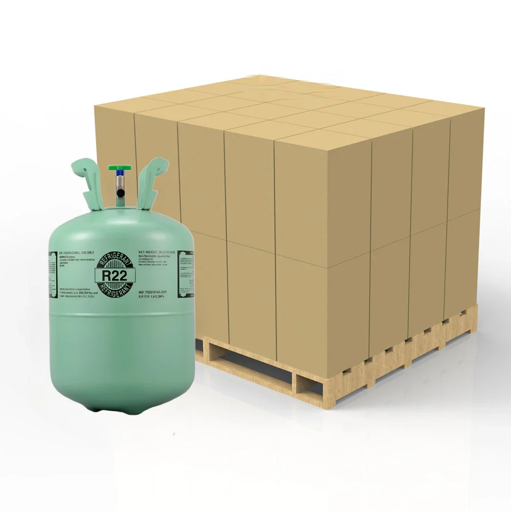 Refrigerant cylinders on a pallet