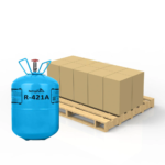 Refrigerant cylinders on a pallet