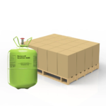 Refrigerant cylinders on a pallet