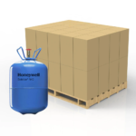 Refrigerant cylinders on a pallet