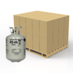 Refrigerant cylinders on a pallet
