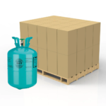 Refrigerant cylinders on a pallet